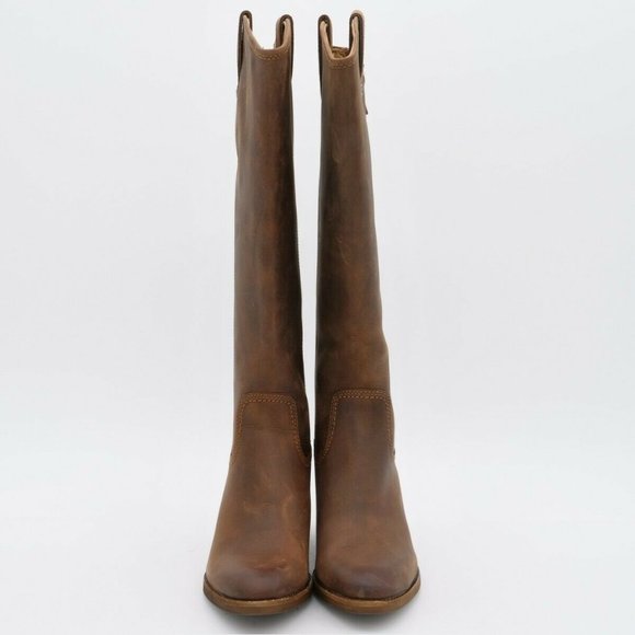 Sofft Womens 6M Atmore Aztec Brown Leather Full Zipper Knee High Riding Boots - Picture 6 of 11